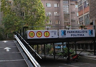Belgrade, Serbia, 2002 (70 parking spaces)